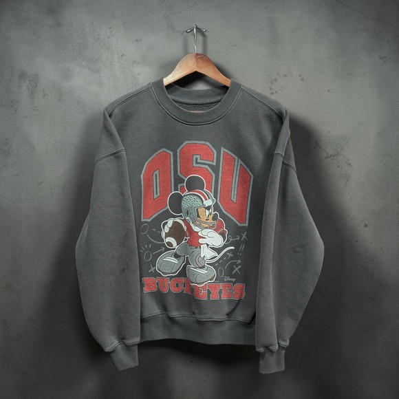 Hollister Other - Hollister Blue 84 Ohio State OSU Buckeyes Mickey Mouse Sweatshirt Gray Mens S